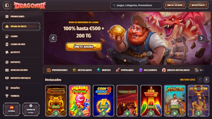 Trouvez le Bonus Sans Dépôt de Dragonia Casino en Ligne pour les Joueurs